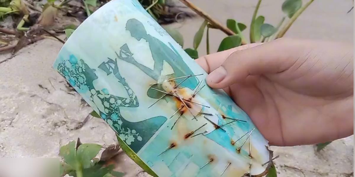 Viral, Penemuan Foto Wanita Penuh Jarum di Danau Toba, Diduga Alat Santet