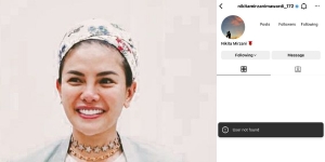 Ribut dengan Bunda Corla, Akun Instagram Nikita Mirzani Mendadak Hilang