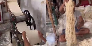 Potret Pembuatan Mie di Pabrik India, Prosesnya Bikin Jijik, Netizen: `Auto Mual`