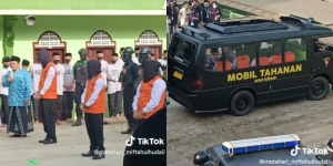Viral Pernikahan Massal di Ponpes, Calon Pengantin Diantar Mobil Tahanan, Diborgol dan Dikawal Petugas Bersenjata
