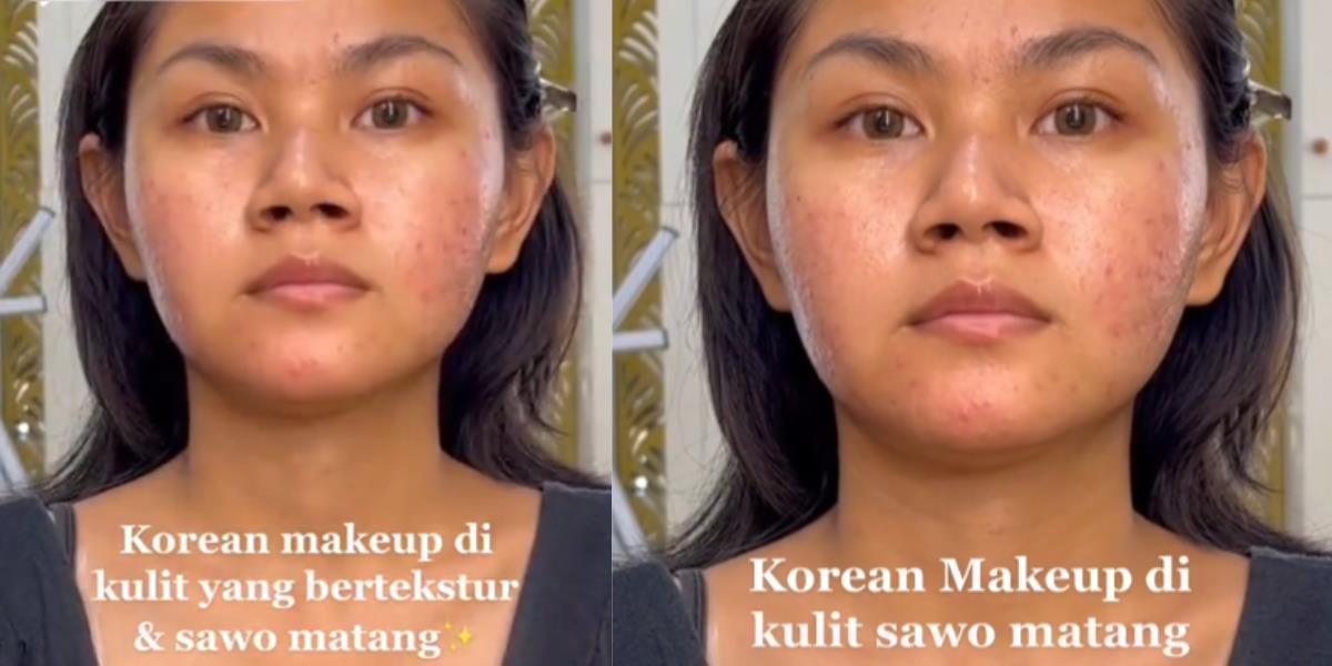 Gadis Jawa Berkulit Sawo Matang dan Bruntusan Dirias dengan Makeup Korean Look, Hasilnya Sungguh Mengejutkan