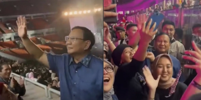 Nonton Konser Dewa 19 di JIS, Menhan Prabowo: Semua Lagu Saya Nantikan