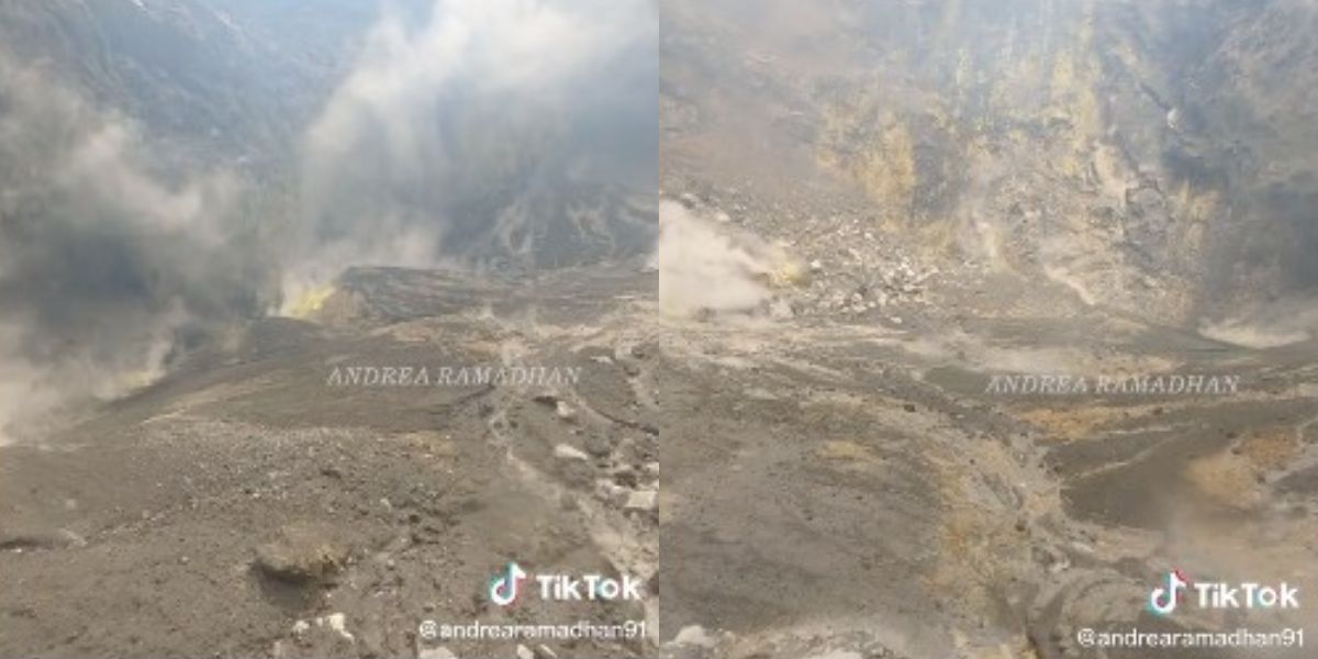 Jarang Terlihat, Begini Pemandangan Kawah Gunung Bromo