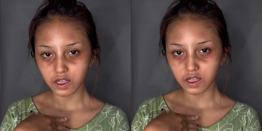 Potret Transformasi Wanita Usai Makeup Tanpa Bantuan MUA, Hasilnya Plek Ketiplek Mirip Ayu Ting Ting!