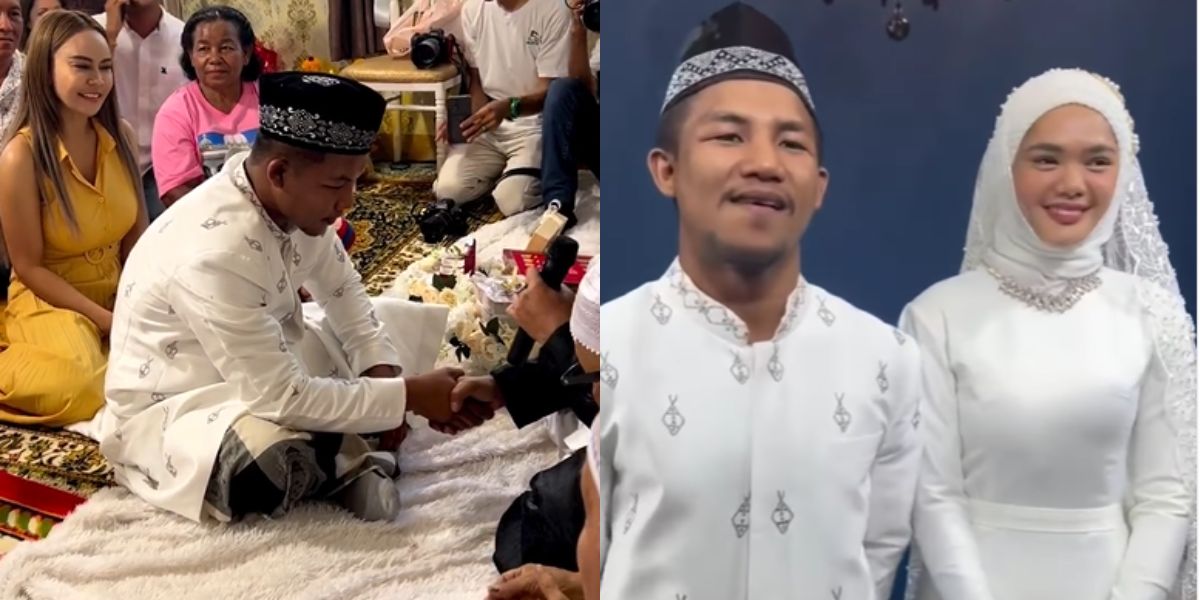 Viral Petarung MMA Thailand Jadi Mualaf, Nikahi Kekasih Cantiknya Pakai Gamis dan Peci ala Indonesia