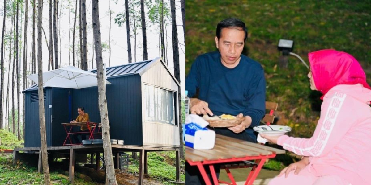 Momen Santai Jokowi dan Istri 'Glamping' di IKN, Menu Makanan Dibuat Chef Istana