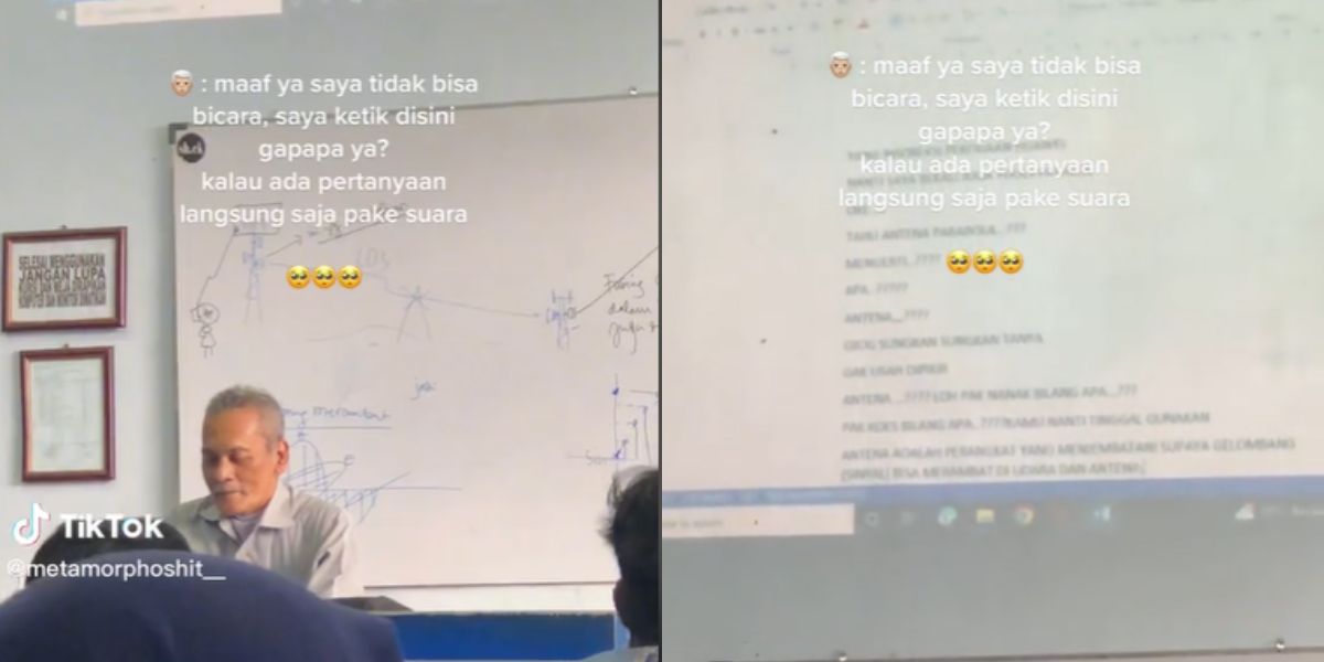 Tak Bisa Bicara karena Pita Suara Rusak, Aksi Dosen Tetap Semangat Mengajar Ini Bikin Mahasiswa yang Suka Bolos Kuliah 'Tertampar'