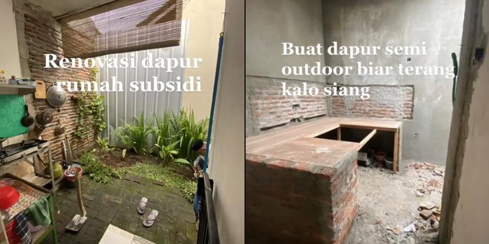 Potret Transformasi Dapur Rumah Subsidi Usai Direnovasi, Budget Rp45 Juta Tapi Hasilnya Bak Kafe Estetik!