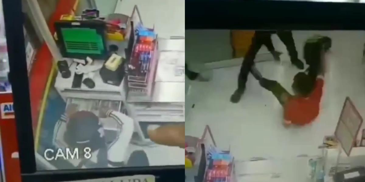Detik-Detik Mendebarkan Aksi Heroik Pegawai Minimarket di Brebes Gagalkan Perampokan, Gelut di Lantai hingga Kejar Perampok Sampai di Luar