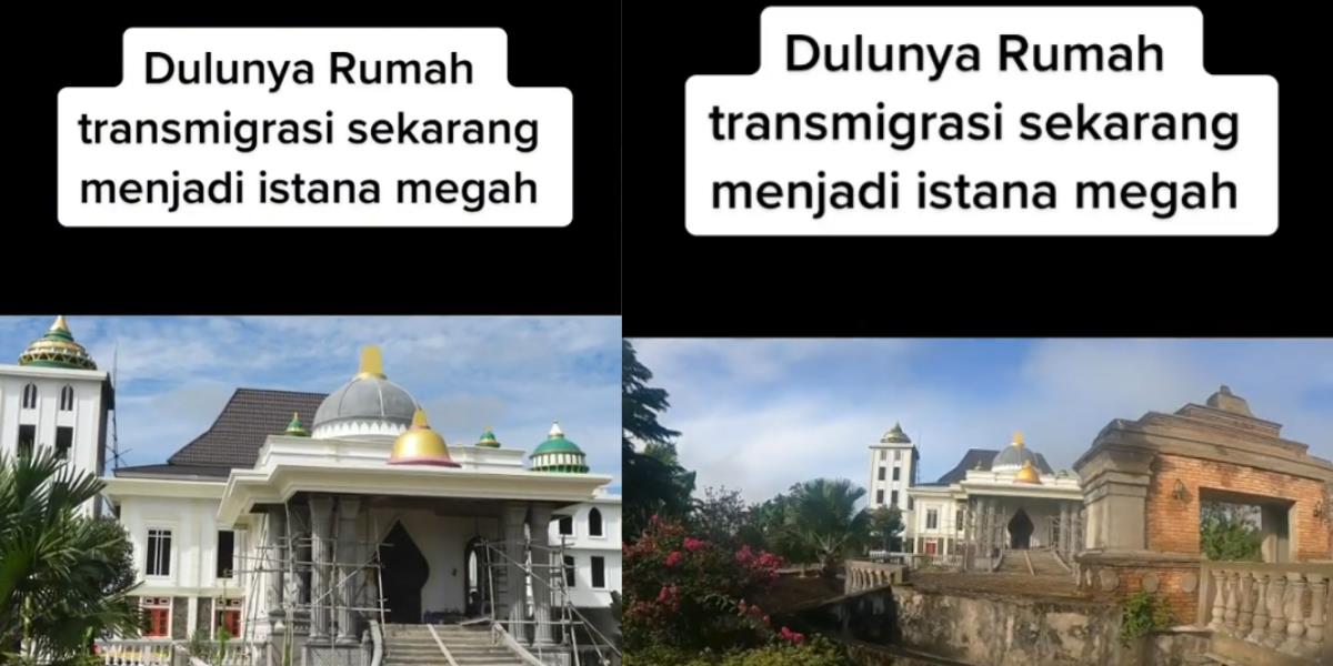 Cerita Pak Tukirin dari Keluarga Transmigrans Jawa yang Sukses Bangun Istana Megah di Kalimantan, Desainnya Campuran Pura, Vihara dan Masjid