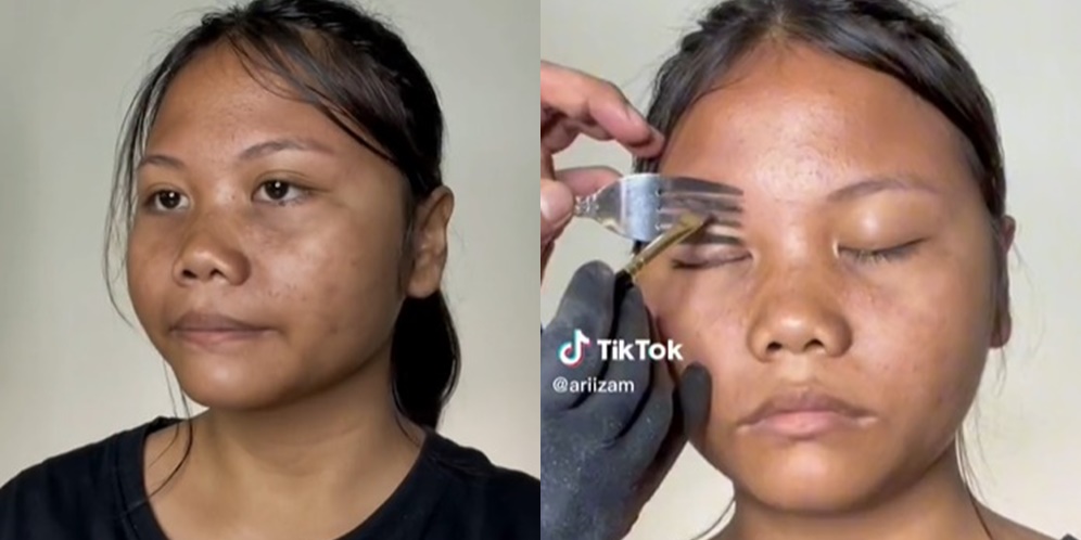 MUA Pamer Skill Makeup Pengantin Pakai Sendok dan Garpu, Hasilnya Diluar Dugaan!