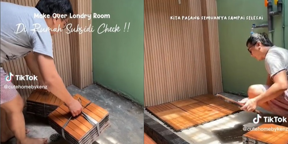 Potret Renovasi Laundry Room di Rumah Subsidi, Hasilnya Jadi Beda Banget, Kini Super Estetik!