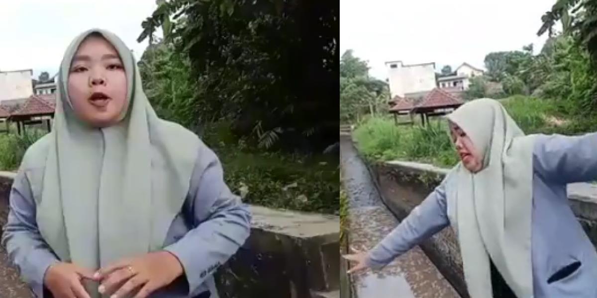Bikin Konten Sambil Jalan Mundur di Atas Jembatan, Gadis Ini Auto Nyebur Kali: 'Sakitnya Gak Seberapa, Tapi Malunya Itu'