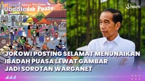 Jokowi Ucapkan Selamat Menunaikan Ibadah Puasa, Warteg Mantan Berdiri Sejak Kau Meninggalkanku Viral