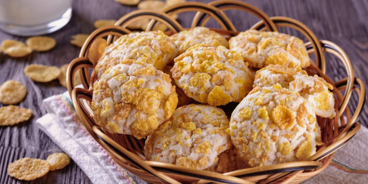 Kue Kering Crunchy Cornflakes Cookies untuk Camilan Hari Raya