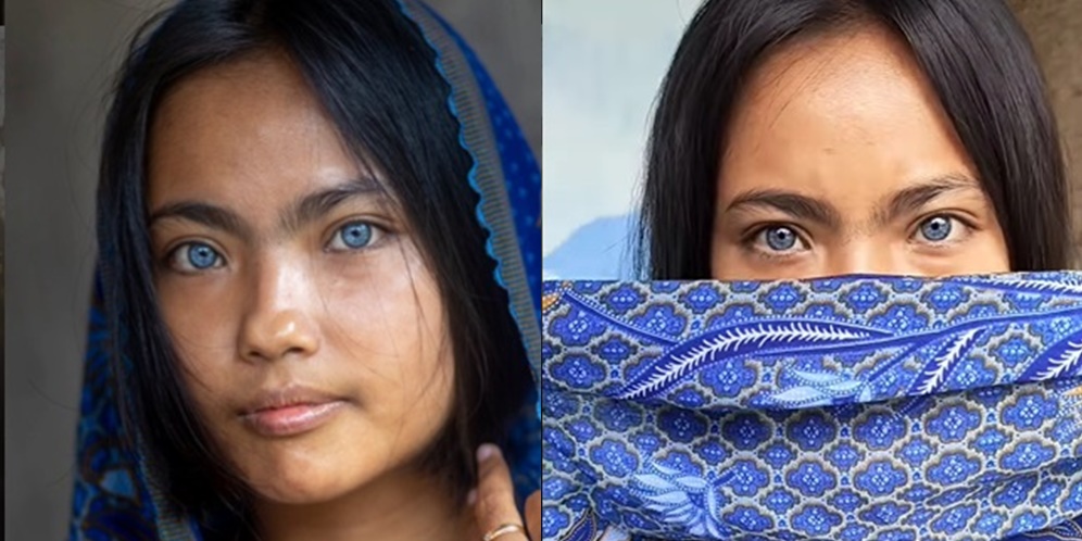 Potret Evi Gadis Bermata Biru di Jawa Barat, Curi Perhatian Fotografer Prancis, Ternyata Warisan Nenek Buyut!
