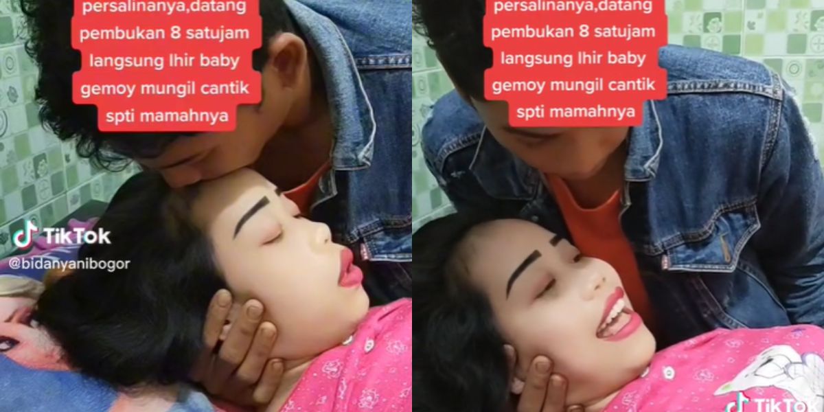 Viral Momen Ibu Melahirkan Normal dengan Tenang dan Full Makeup