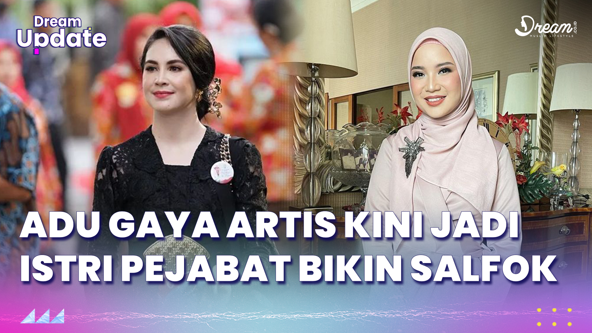 Potret Adu Gaya Artis Istri Pejabat