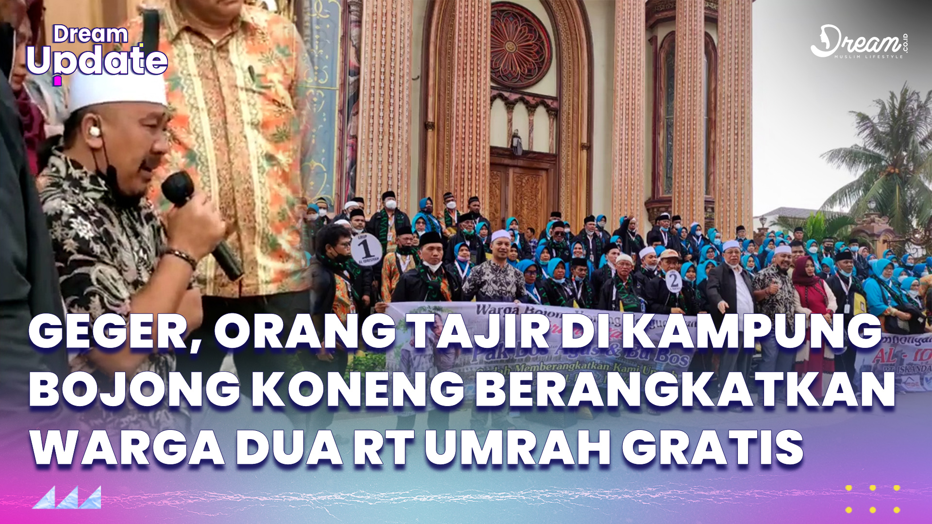 Video Sultan Bojong Koneng Berangkatan Umroh Gratis untuk Warga 2 RT