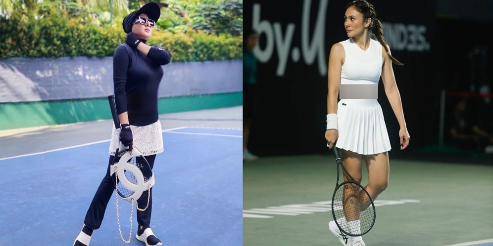 10 Adu Gaya Mewah Artis Saat Main Tenis, Nagita Slavina & Syahrini Raketnya Seharga Mobil Baru!