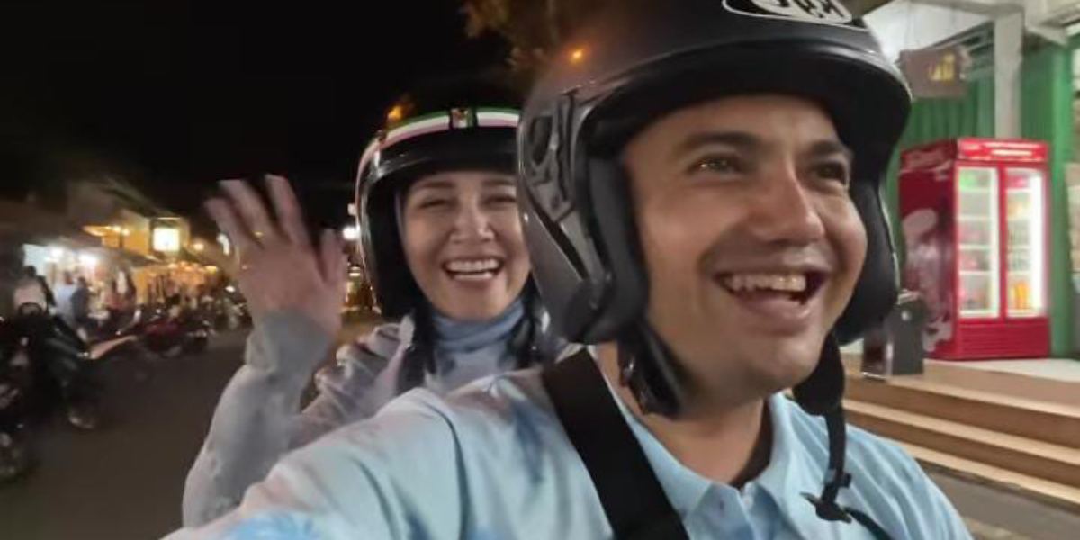 Ajak Istri Naik Motor Nikmati Honeymoon di Bali, Sahrul Gunawan Kesasar di Ubud: `Babang, Kurang Pro Nih`
