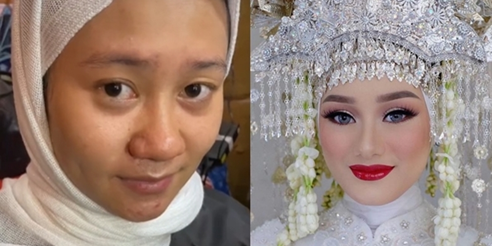 Transformasi Wanita Kucel Makeup Ala Pengantin Sunda ini Bikin Syok, Mirip Dinda Hauw Saat Nikah!