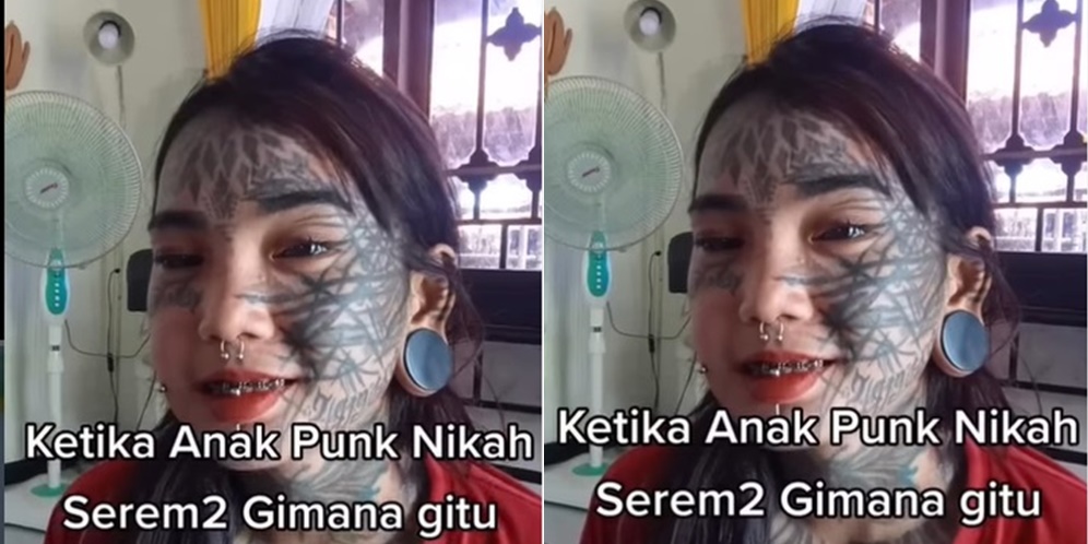 Potret Transformasi Makeup Anak Punk Saat Menikah, Awalnya Seram Endingnya Bikin Melongo, Bak Bumi dan Langit!