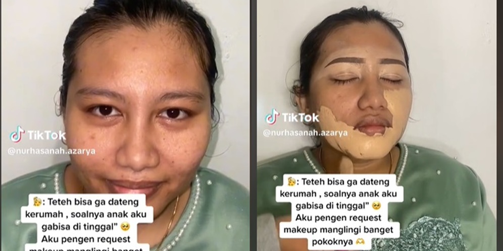 Transformasi Makeup Wanita Ini Sukses Bikin Syok, Hasilnya Beda Banget Bak Langit dan Bumi!