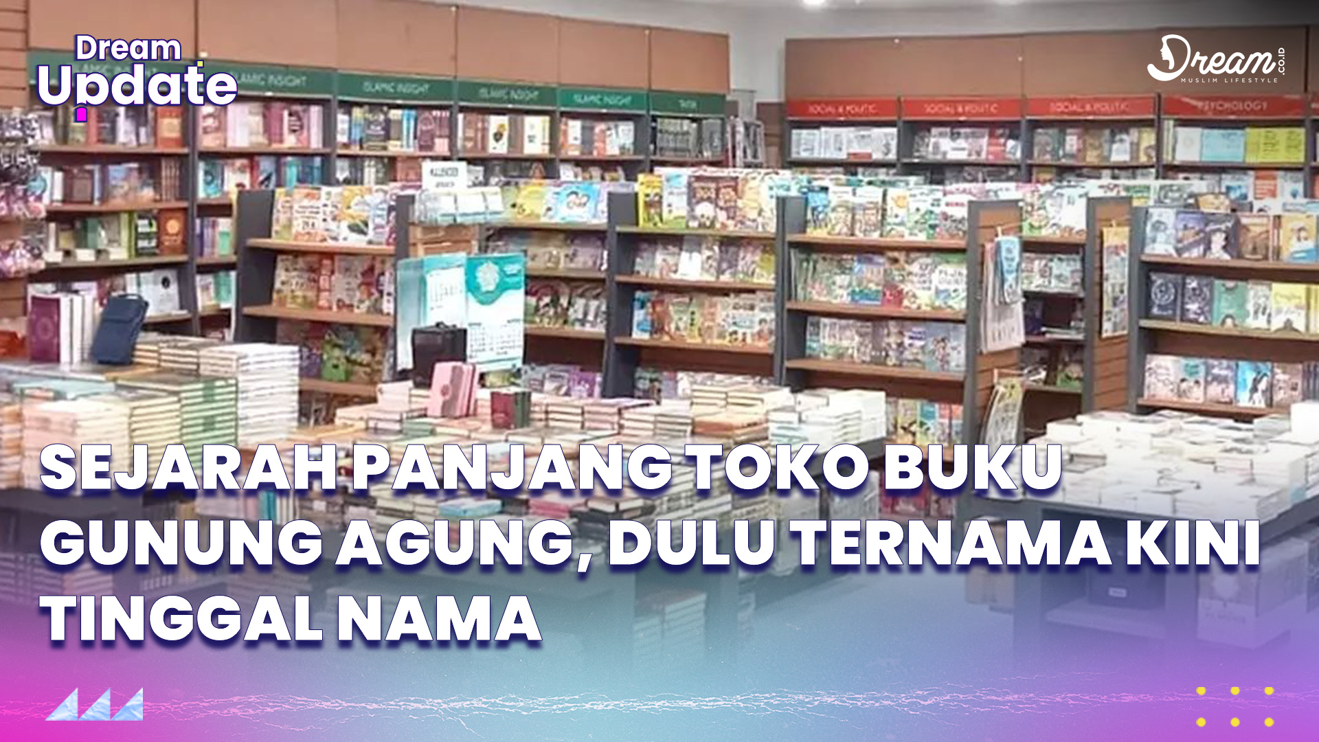 Toko Buku Gunung Agung Kini Tinggal Nama