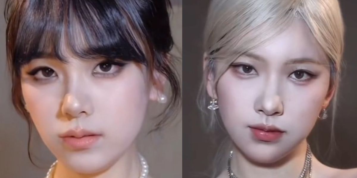 Hasilnya Mirip Banget, Andalkan Makeup TikToker Tiru Wajah Anggota Blackpink