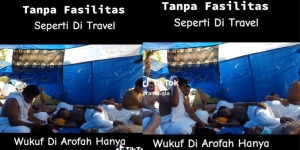 Viral Penampakan Haji Backpacker Asal Indonesia Istirahat Pakai Tenda Terpal Saat Wukuf di Arafah