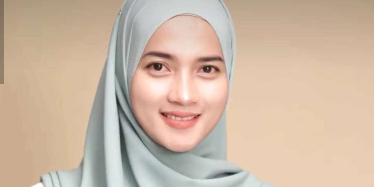 Tutorial Hijab Syari ala Malaysia dengan Aksen Gelombang