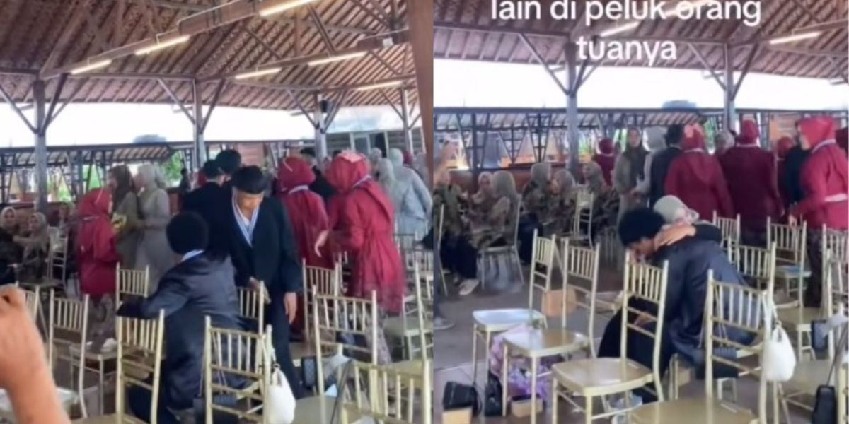 Momen Pilu Siswa Celingak-celinguk Melihat Teman-temannya Dipeluk Orangtua Saat Wisuda, Keluarganya Tak Ada yang Hadir