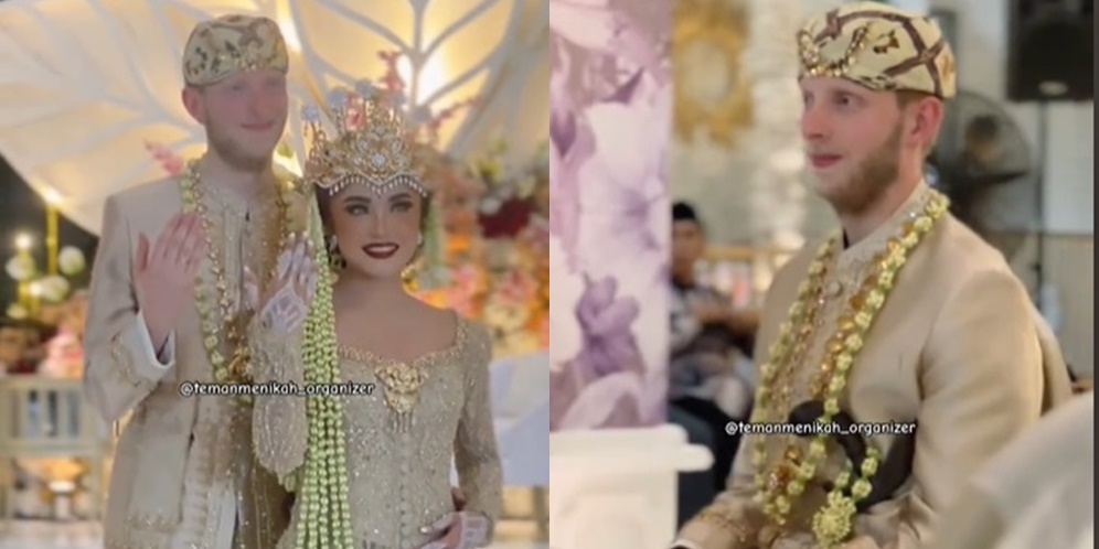 Pernikahan Viral Bule Belanda dan Wanita Asal Tasikmalaya, Usung Adat Sunda, Endingnya Bikin Senyum-senyum!