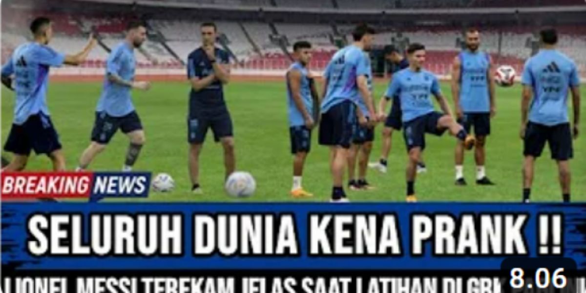 Cek Fakta: Kejutkan Indonesia, Lionel Messi Terekam Latihan Jelang Fifa Matchday di GBK Pagi Ini