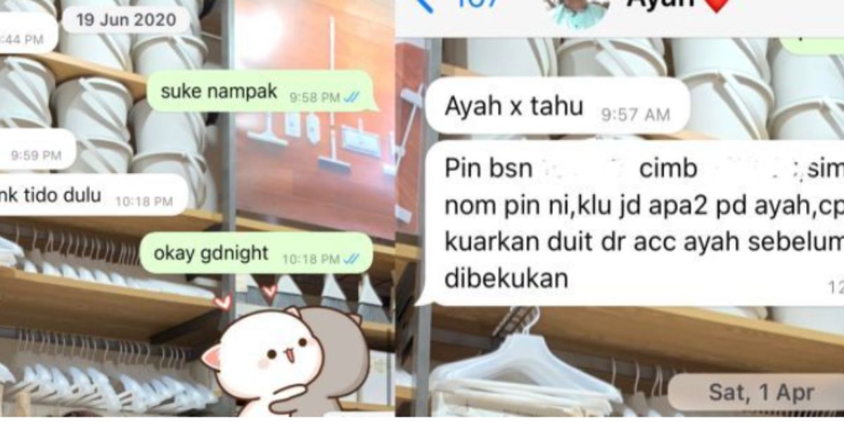 Chat Haru Ayah Saat Berikan Nomor PIN Tabungan ke Putrinya: `Siap-Siap Jika Suatu Hari Meninggal Dunia`