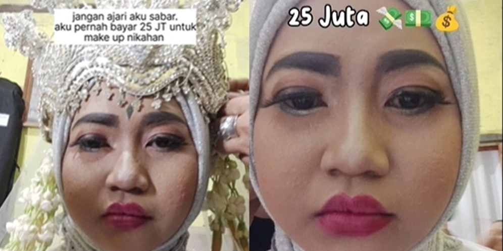 Viral Curhat Pengantin Menyesal Bayar Makeup Rp25 Juta, Kaget Hasilnya Malah Begini