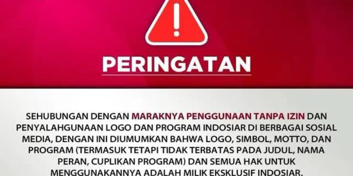Kata DJKI Kemkumham Soal Konten Parodi Pakai Program dan Logo Indosiar Tanpa Izin