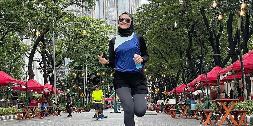 Gaya Seleb Berhijab saat Olahraga, Natasha Rizki Pakai Busana Syar'i