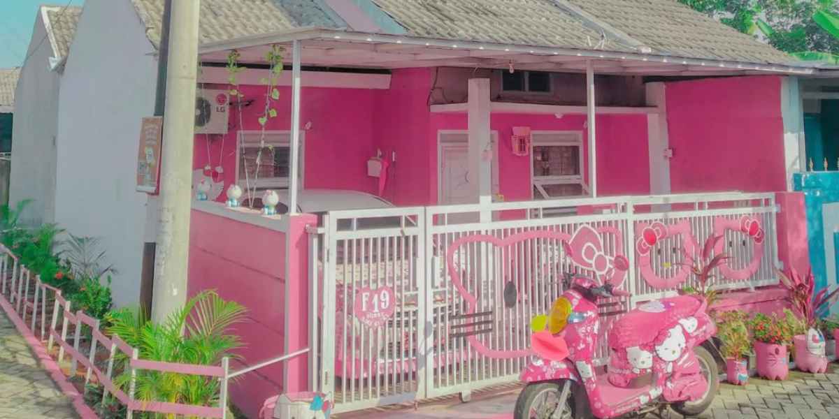 Rumah Hello Kitty di Cirebon Bikin Penasaran, Terlihat Mentereng