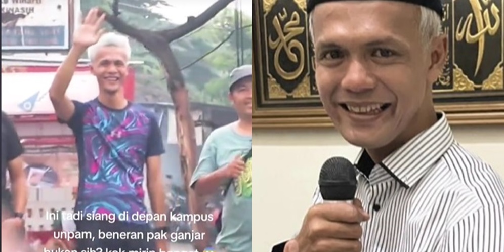 Viral Pria Mirip Ganjar Pranowo, Penampilannya Bak Pinang Dibelah Dua
