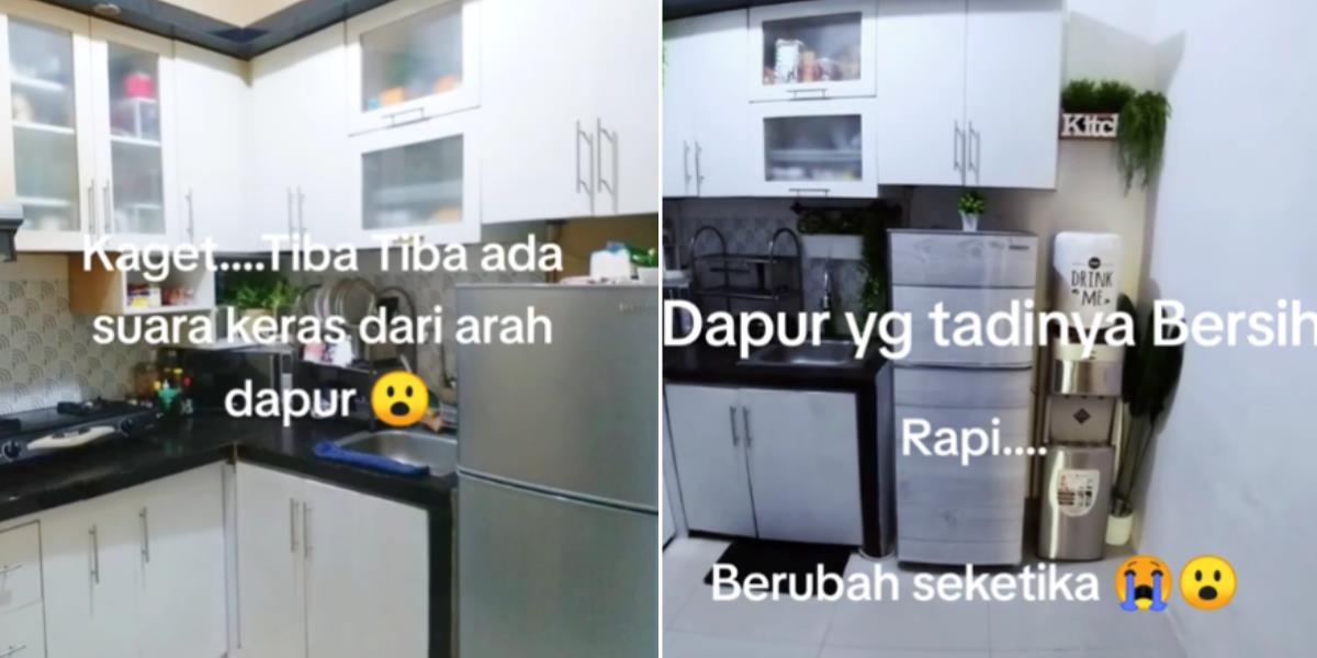 Dapur Tadinya Bersih dan Rapi Tiba-tiba Ambrol, Awalnya Dikira Kena Gempa Pas Dicek Ternyata Ulah Makhluk Ini, Foto-fotonya Bikin Nyesek