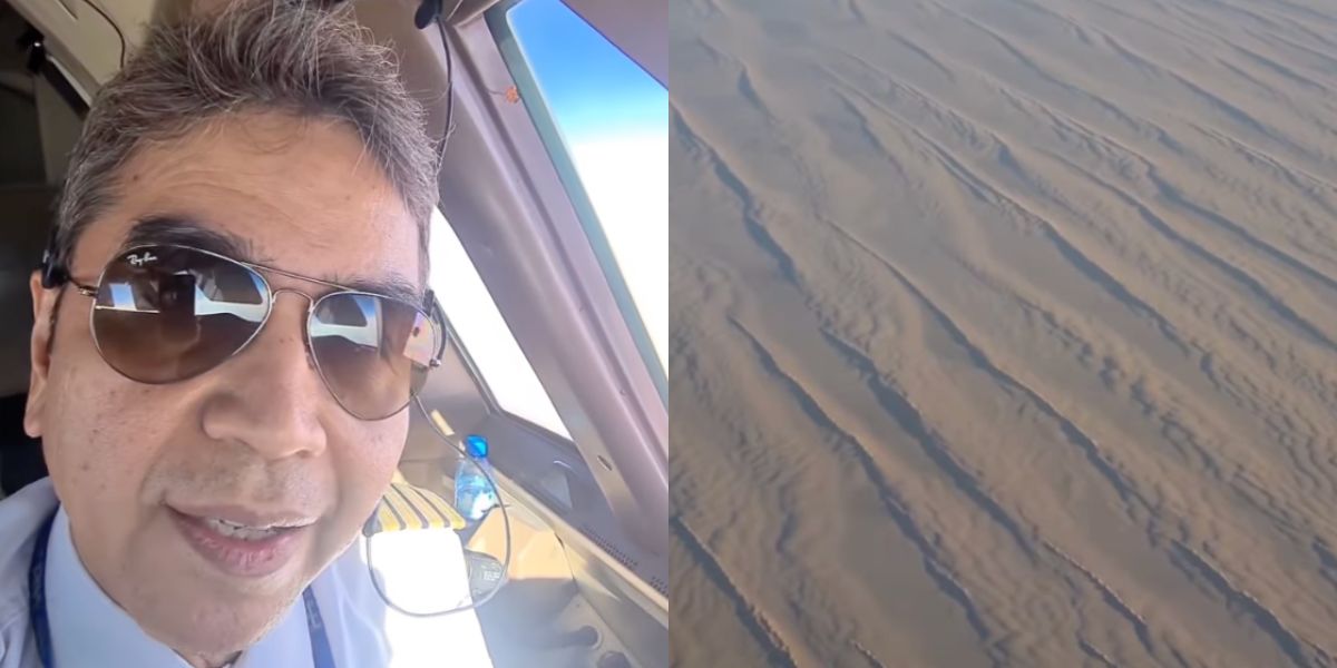 Pilot Abadikan Momen Terbang di Atas Gurun Sahara, Disebut Mirip Planet Mars