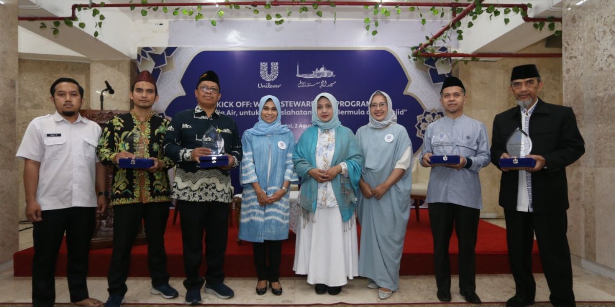 Unilever Gelar Program Water Stewardship, Gerobak Listrik Angkut Air Daur Ulang Bakal Seliweran di Masjid Istiqlal