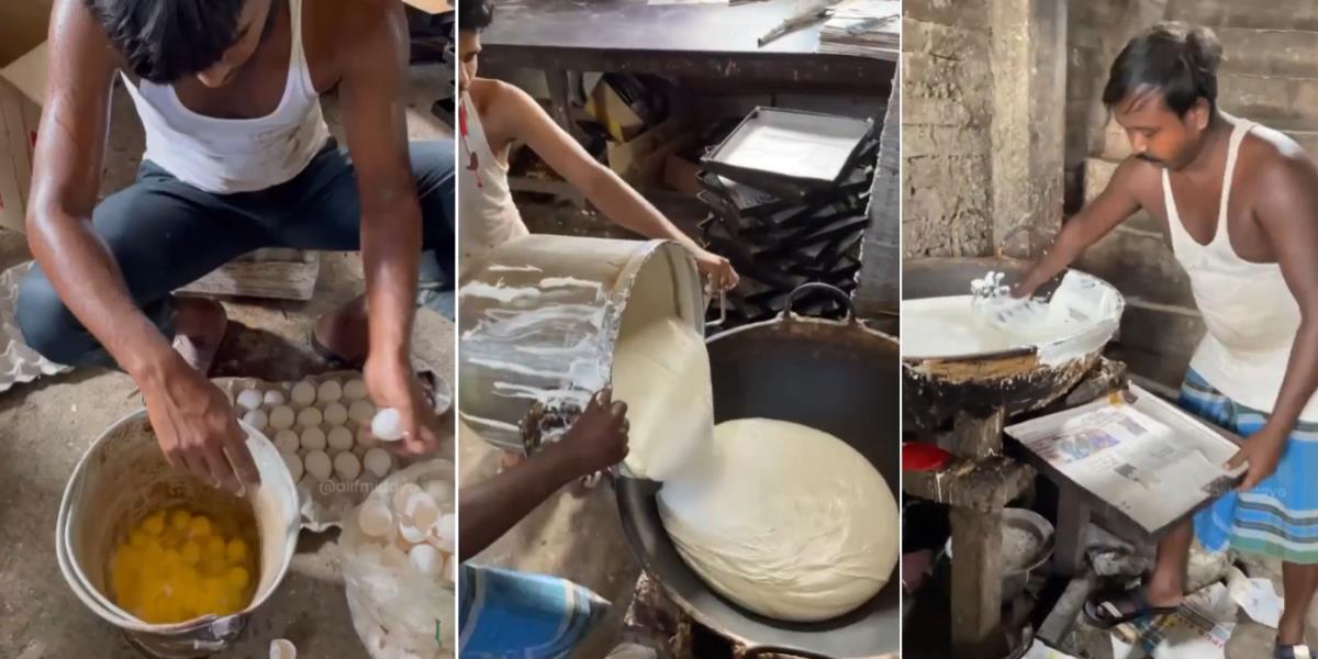 Proses Bikin Kue Tart di India Bikin Selera Buyar: Pakai Wadah Karatan Sambil Ratakan Adonan Pakai Tangan Telanjang