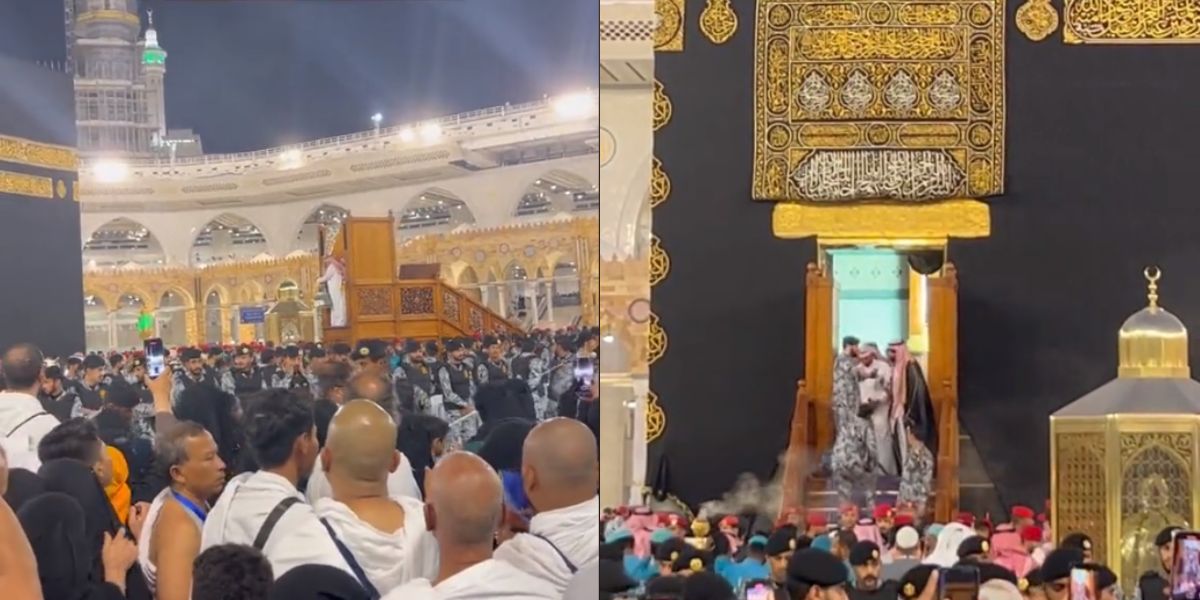 Masya Allah! Wanita Ini Melihat Momen Istimewa Pintu Ka'bah Dibuka