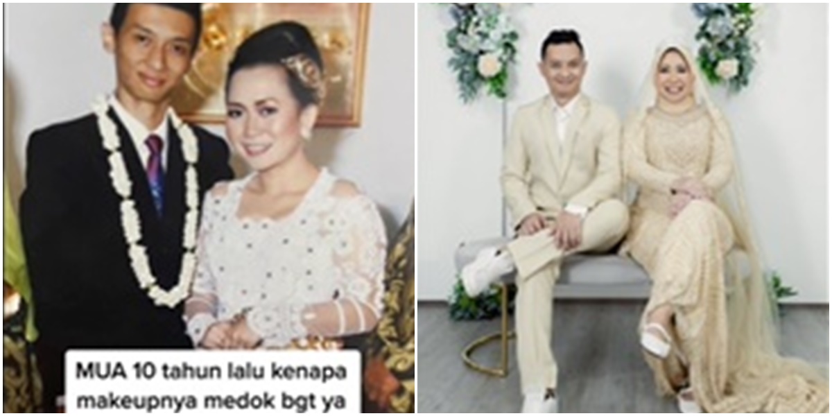 Pasangan Ini Nyesel dengan Makeup Pernikahan 10 Tahun Lalu, Akhirnya Foto Ulang yang Hasilnya Bikin Iri Netizen