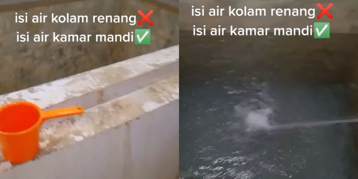 Bak Kamar Mandi Serasa Kolam Renang, Sekali Isi Stok Air Auto Aman Seminggu