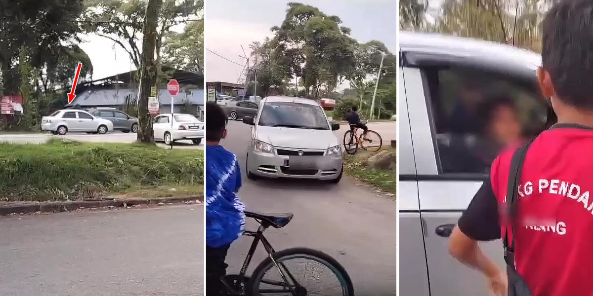 Semua Teman Naik Sepeda, Bocah Ini Setir Mobil Sendiri Saat Main Bareng di Jalan Raya