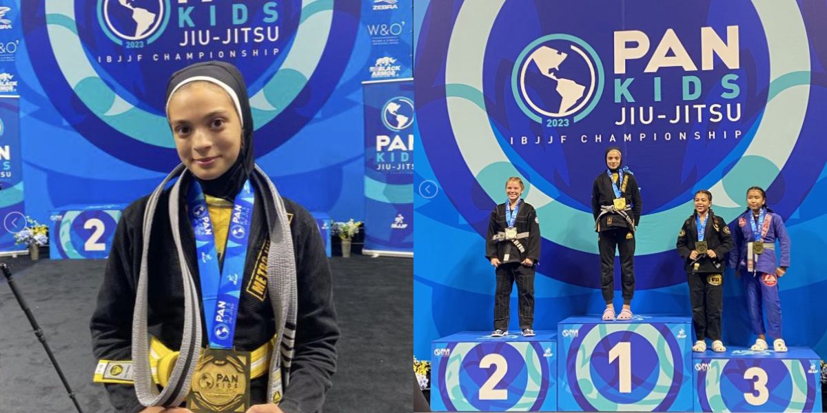 Aaminah, Atlet Jiu Jitsu Berhijab Pertama Cetak Sejarah Bawa Medali Emas Turnamen Dunia di Usia 12 Tahun